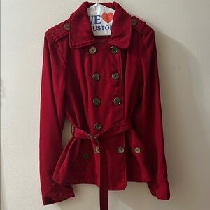Wet Seal XL Red Women’s Double Breasted Jacket